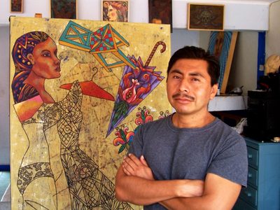 “Retorno” del artista plástico Eddie Martínez, en el Instituto de Ciencias Jurídicas de Oaxaca