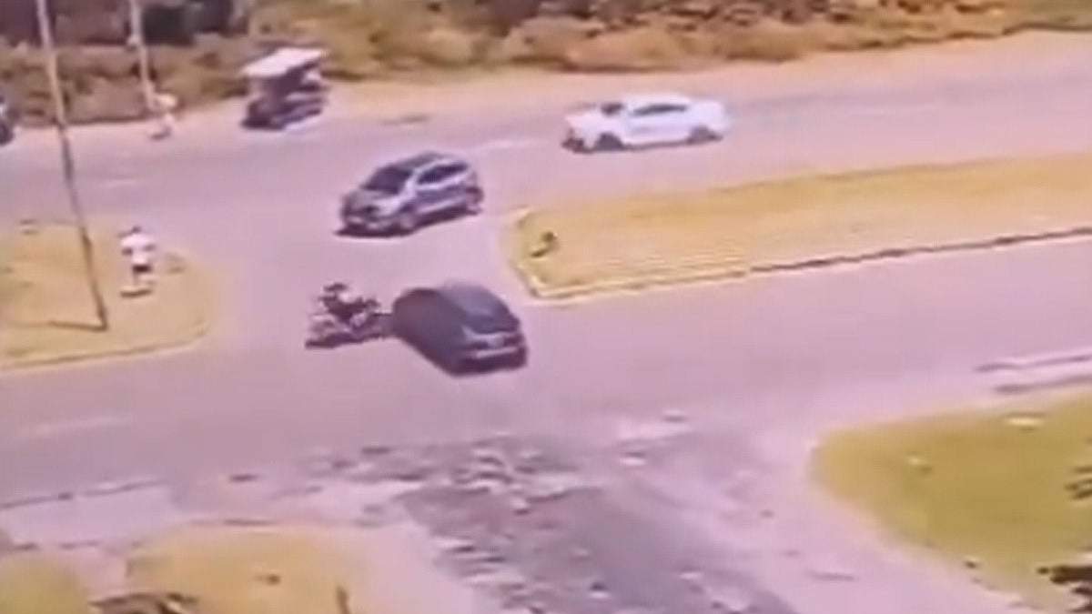 El momento del impacto en Punta del Este