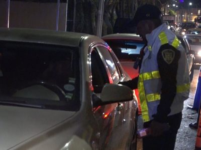 62 conductores pasaron Navidad en el "Torito" por no pasar el alcoholímetro