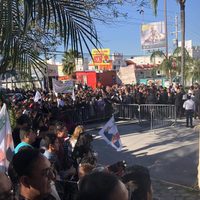 AMLO presenta plan fronterizo en Reynosa, bajo inusitado blindaje federal y entre lluvia de peticiones