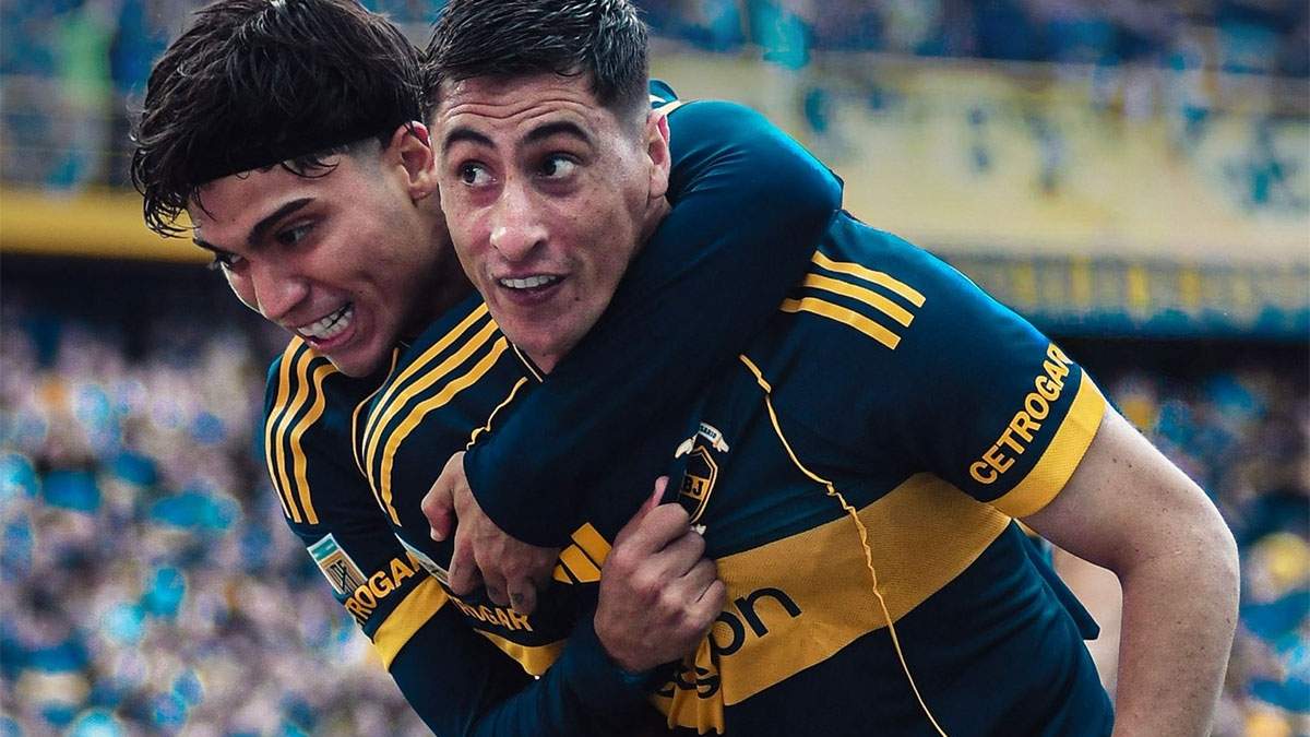 Miguel Merentiel celebra. El uruguayo ex Godoy Cruz anotó el segundo