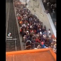 Pasajeros reportaron fallas en la Línea A del Metro, que va de Pantitlán a La Paz (Video)