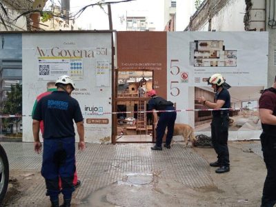 Dos personas perdieron la vida por el derrumbe de una obra en Caballito