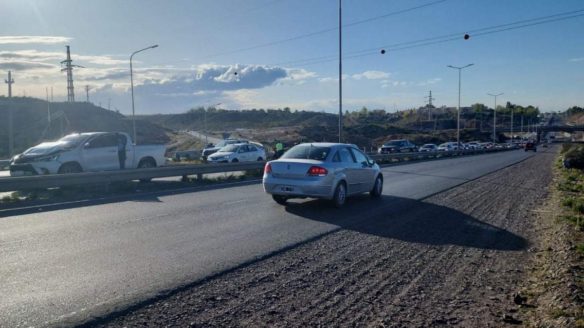 El Cañadón de las Cabras el lugar más recurrente de los choques múltiples. Fuente: (Canal 7)