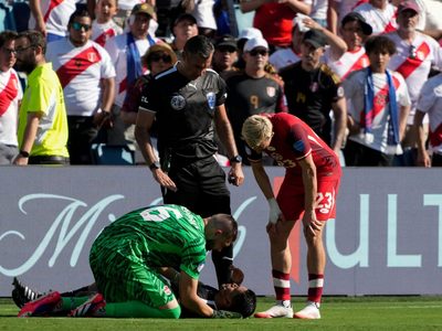 Árbitro se desploma en pleno partido de la Copa América (Videos)