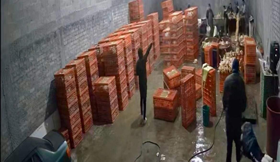 Secuestro de trabajadores de una bodega de pollo en Toluca