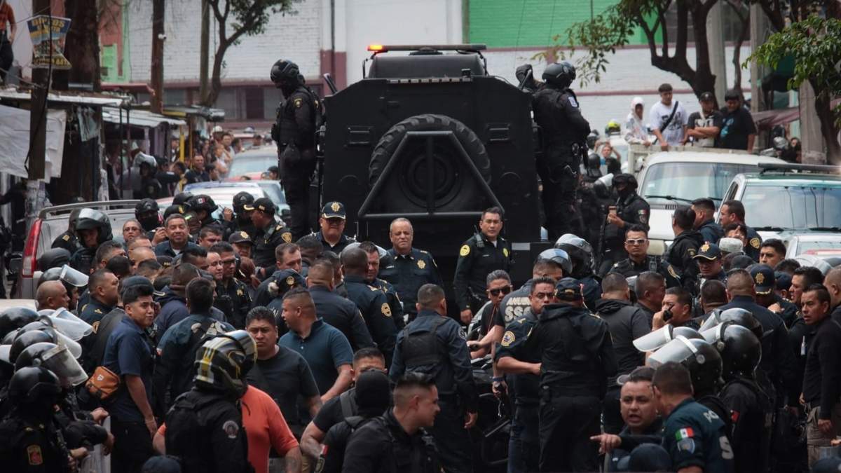 La movilización policiaca en la colonia Morelos de la CDMX