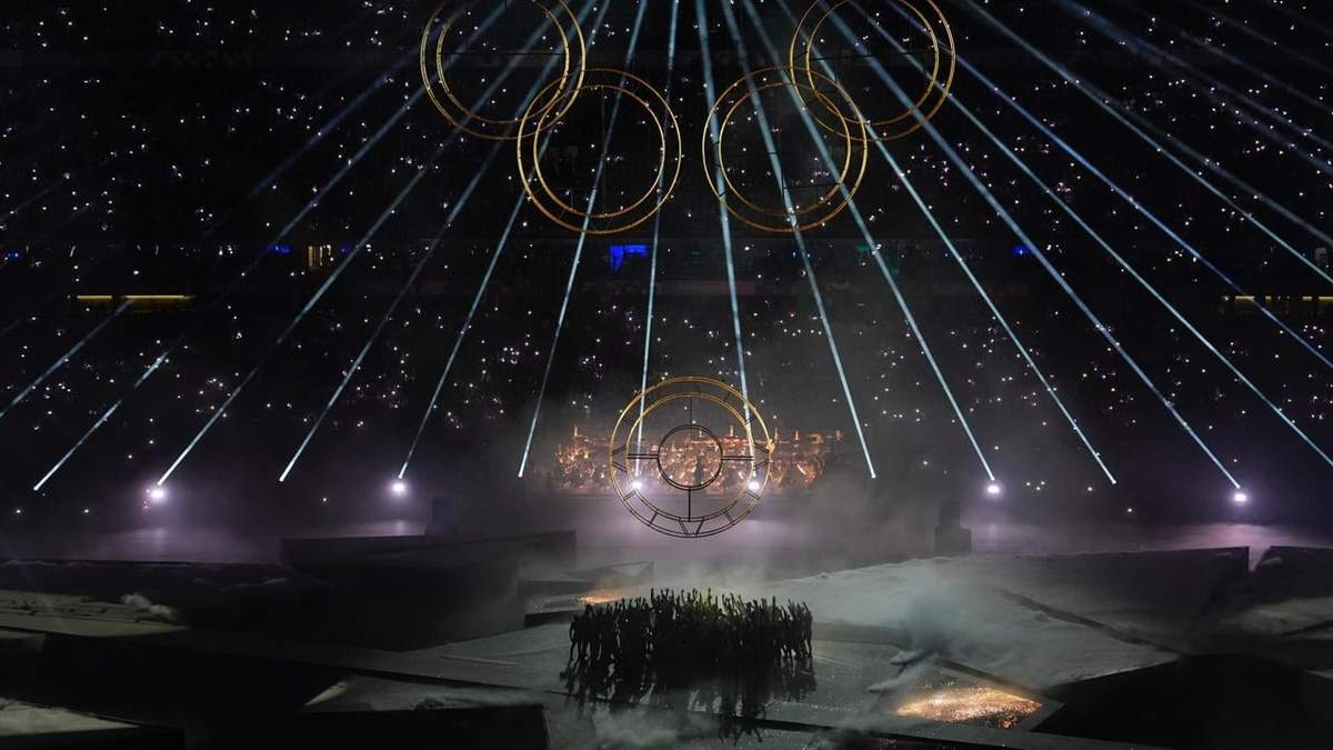 Aspecto de la ceremonia de clausura de los Juegos Olímpicos de 2024, en el Stade de France, el domingo 11 de agosto de 2024, en Saint-Denis, Francia