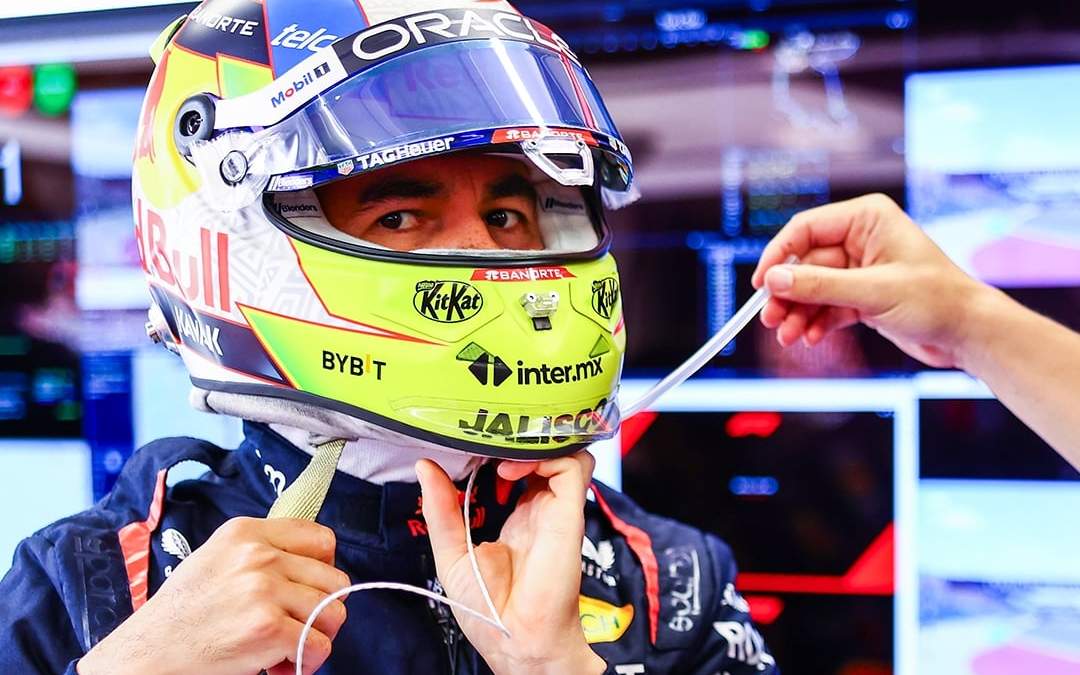 El piloto mexicano de Red Bull, Checo Pérez