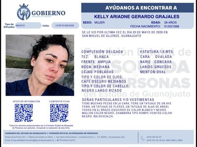 Kelly Ariadne, nieta de Paquita la del Barrio, desaparece en San Miguel de Allende