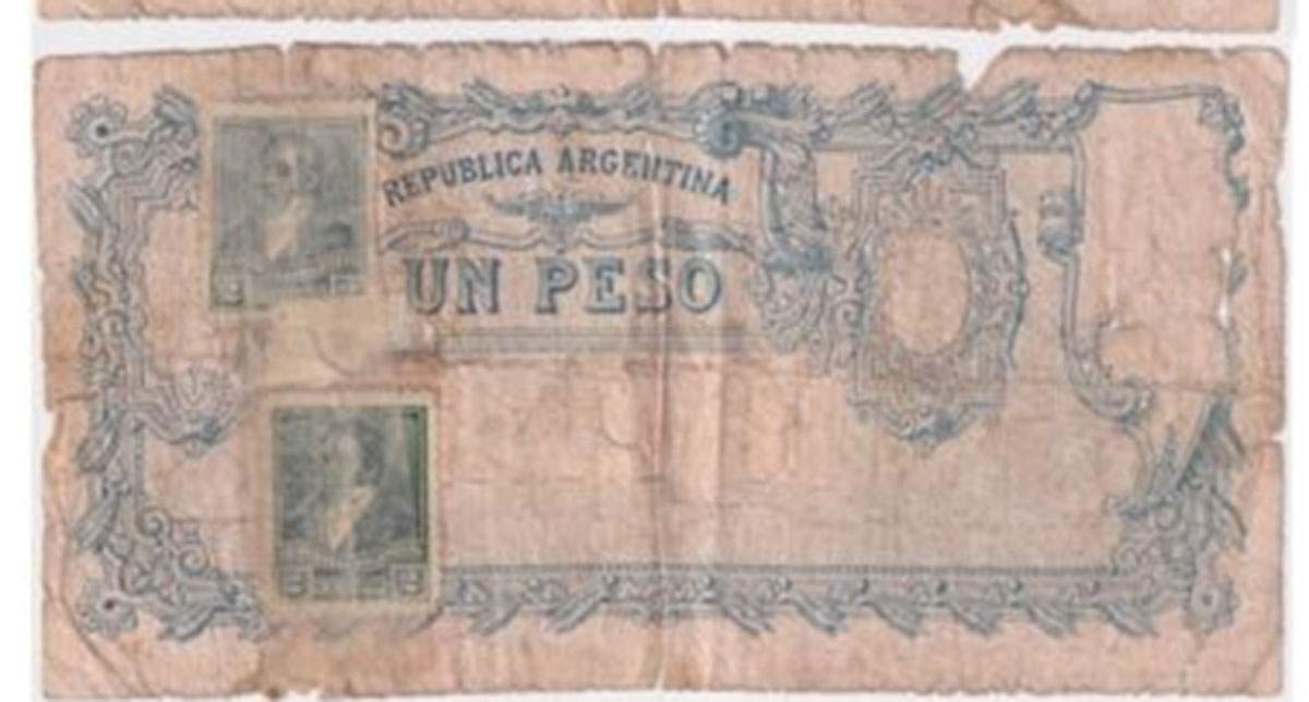 Billete de un peso de 1902.