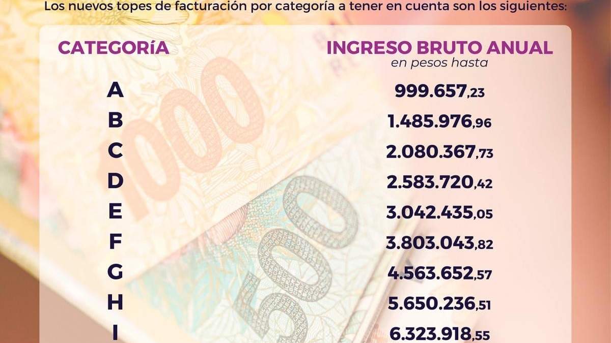 AFIP dispuso nuevas reglas para la categorización de contribuyentes. Fuente: (Télam)