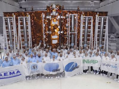 El satélite argentino SAOCOM 1B ya llegó Cabo Cañaveral