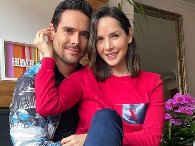 Freud y Mambo, los “hijos” de Carmen Villalobos y Sebastián Caicedo. ¡Muy tiernos!