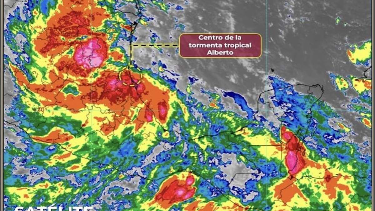 El momento en que toca tierra captado por satélite