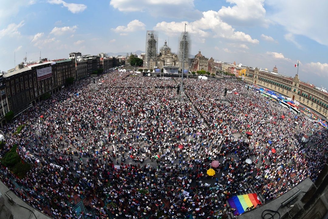 Marcha AMLO, Zócalo 27 de noviembre de 2022. Foto Benjamín Flores