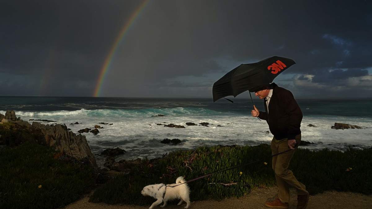 Fuertes lluvias y vientos se prevén este domingo en California