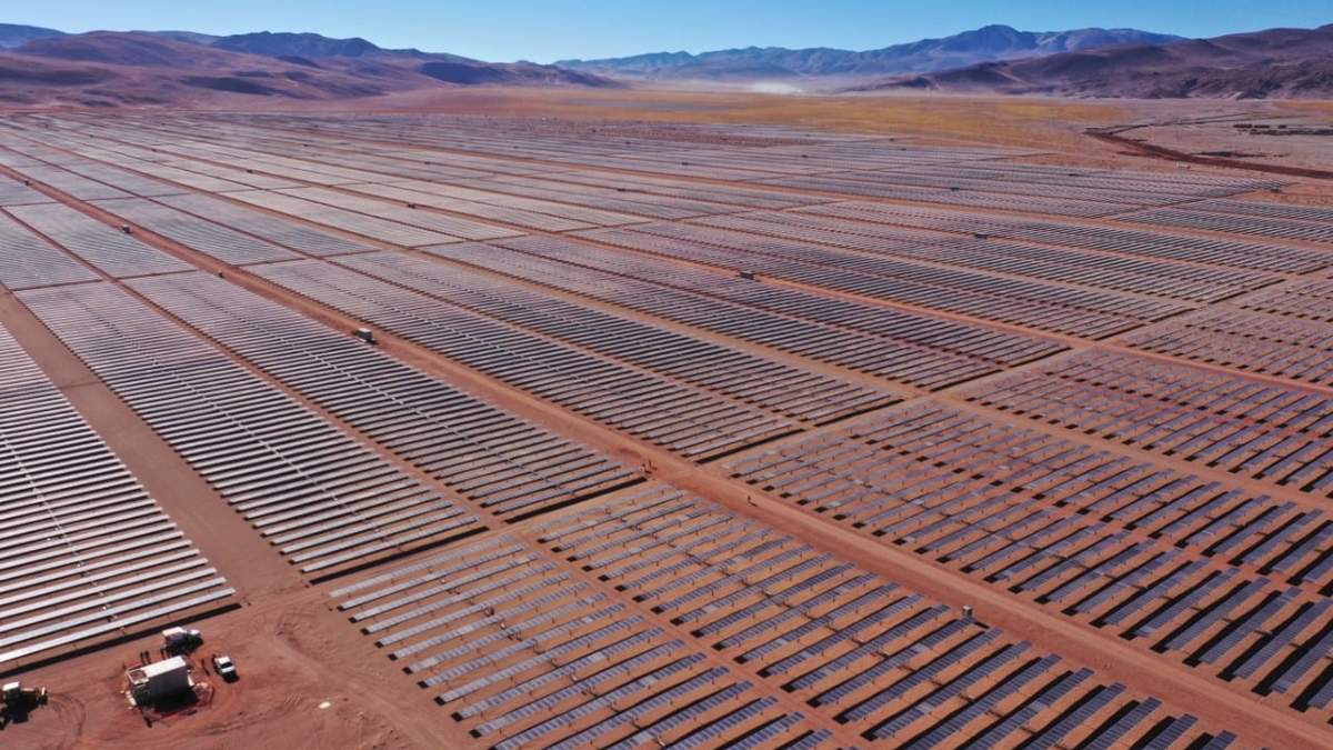 El parque solar Cauchari en Jujuy. Fuente: (Twitter)