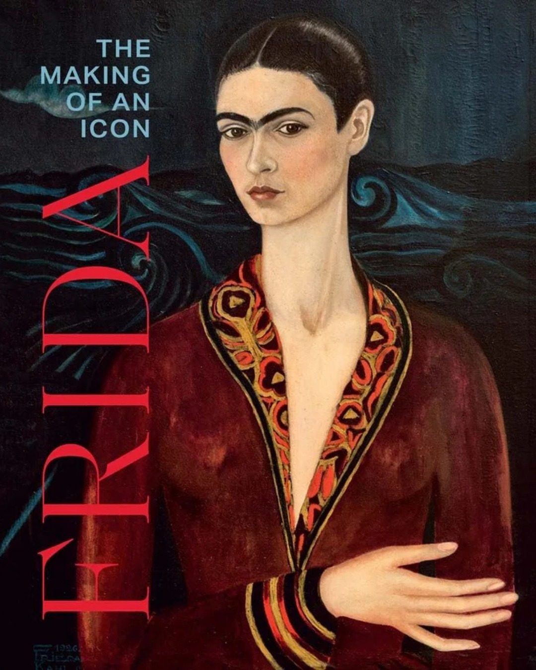 Portada de catálogo Frida the Making of an Icon del Museo de Bellas artes de Houston, actualmente expuesta.