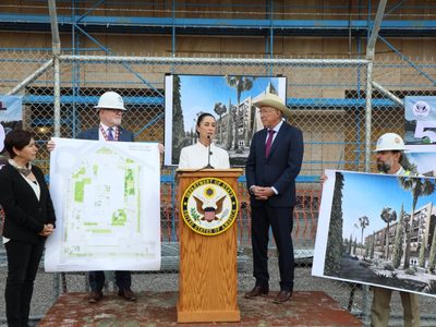 Embajada de EU acepta plantar más árboles en su nueva sede de Miguel Hidalgo