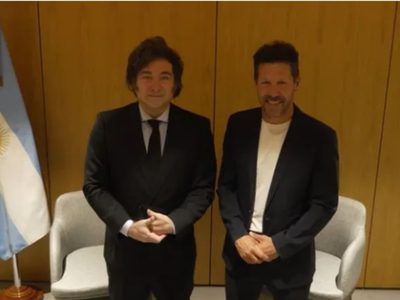 El encuentro de Milei con Diego Simeone