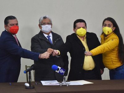 PRI, PAN y PRD firman convenio de coalición en Veracruz