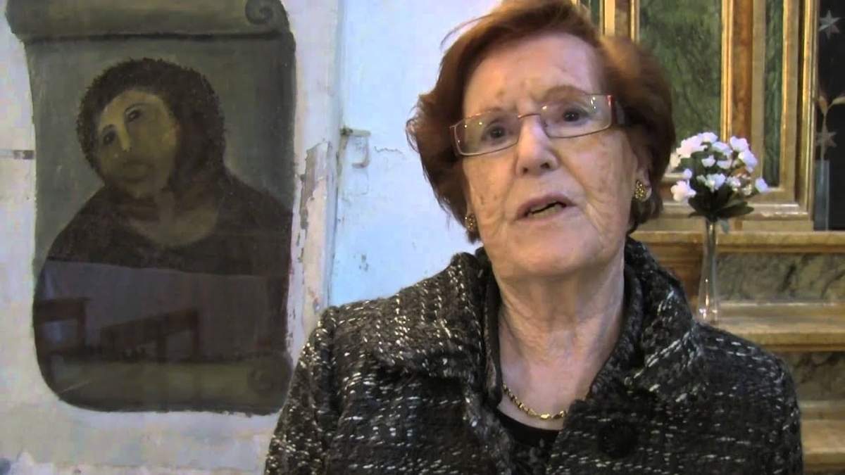 Murió a los 94 años Cecilia Giménez, la pintora aficionada que "restauró" el Ecce Homo