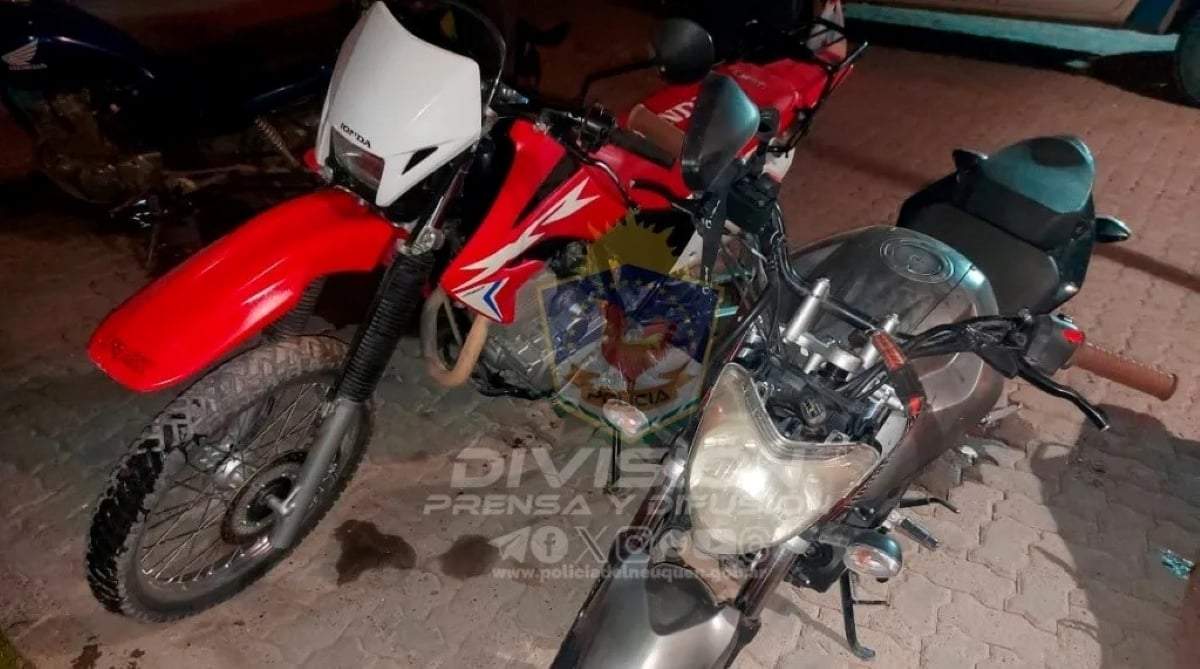 Motos recuperadas. Fuente: (Policía de Neuquén)