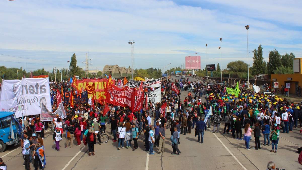 Movimiento piquetero de Neuquén. Fuente: (Twitter)