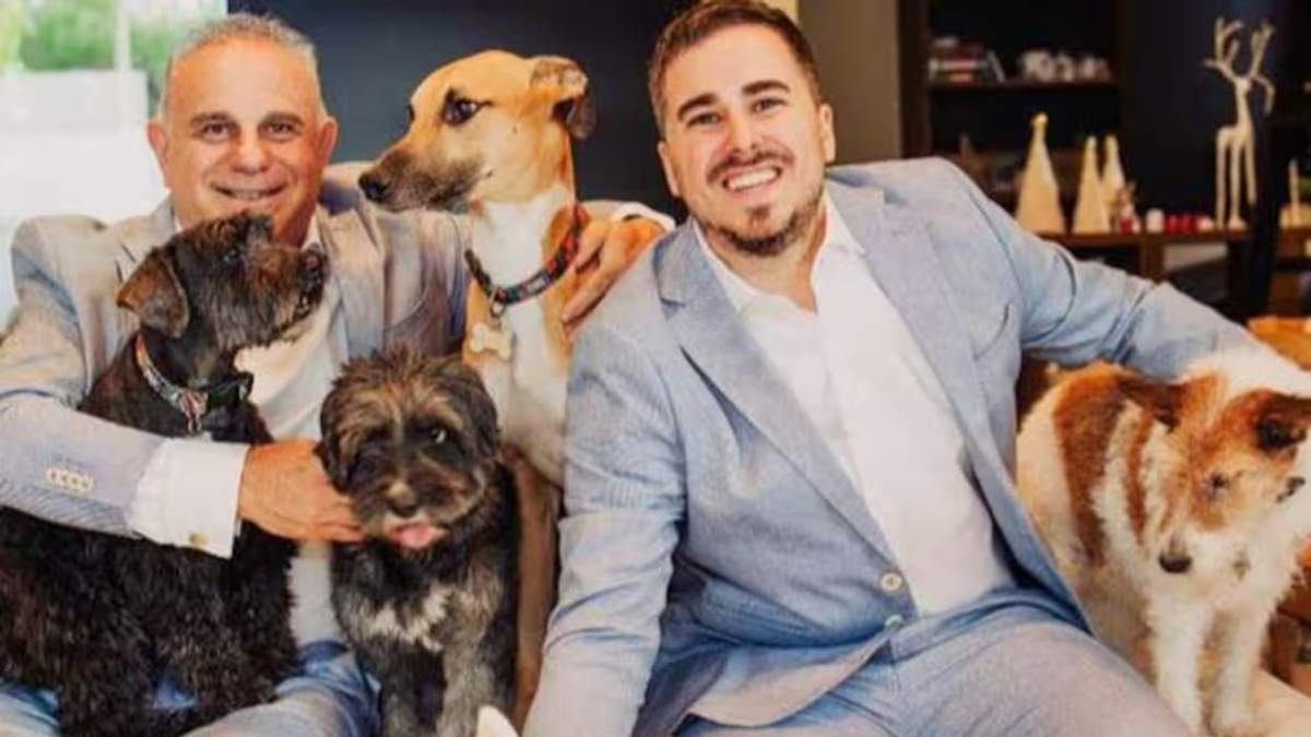 Cinco perros fueron testigos de un casamiento en San Rafael