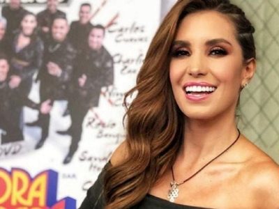 ¡Para enloquecer! Andrea Escalona compró la talla más diminuta y... ¡Está por estallar!