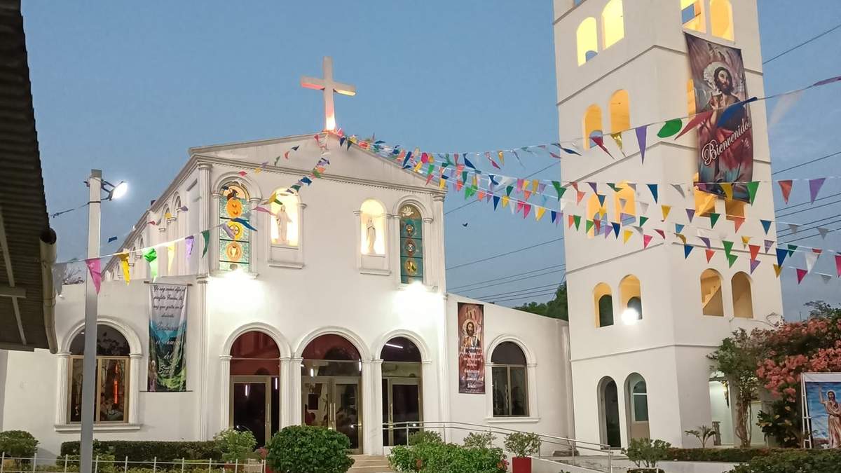 Parroquia San Juan Bautista, en Plaza Villahermosa, Tabasco, donde ocurrió la agresión sexual contra una adulta mayor