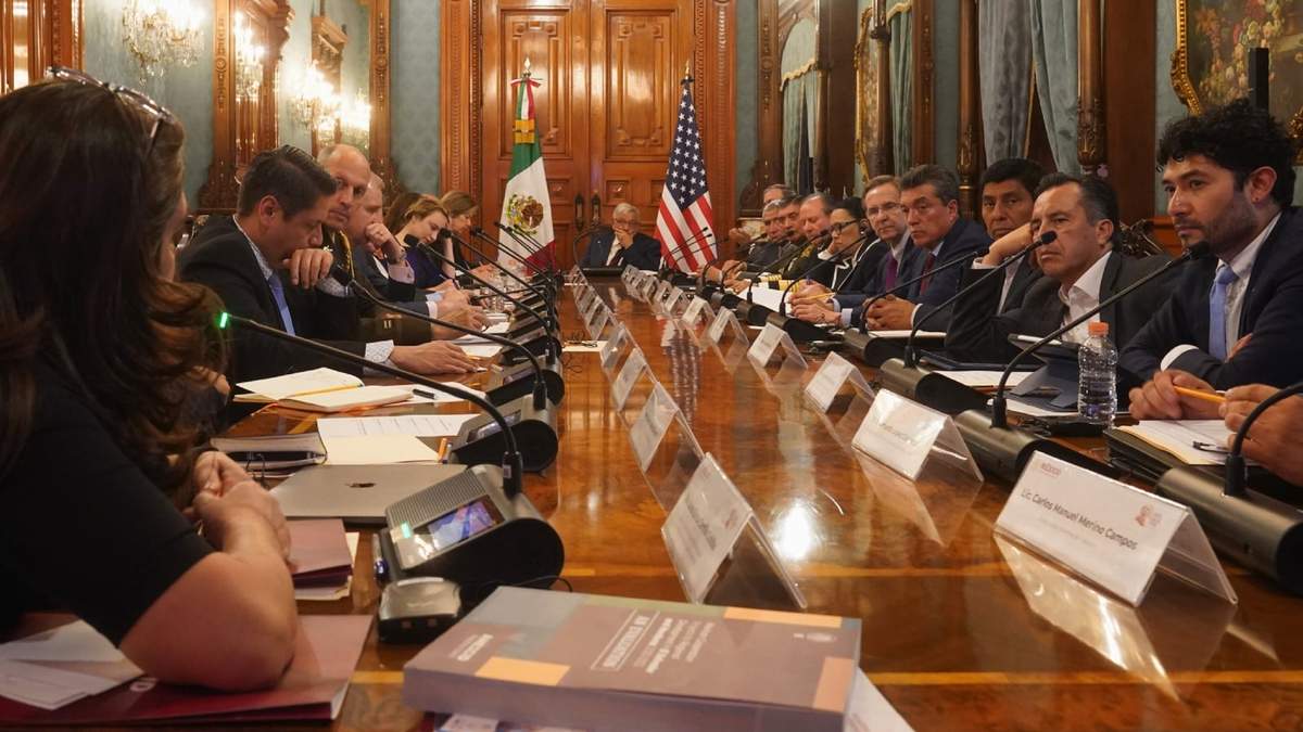 La reunión en Palacio Nacional