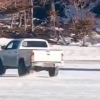 Acusaron al hombre que circuló con su 4x4 sobre una laguna congelada y provocó daños ambientales