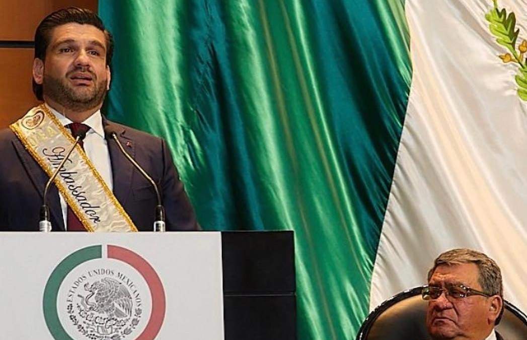 Reconocimiento a Juan Pablo Penilla Rodríguez en julio de 2023 en la Cámara de Diputados