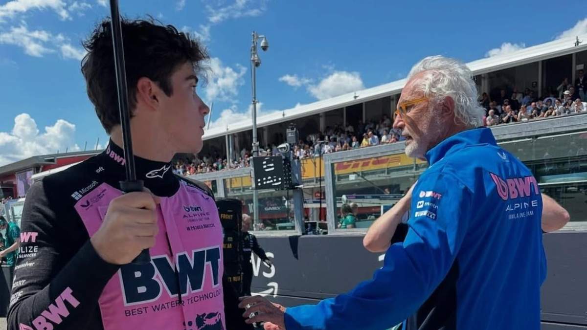 Franco Colapinto y Flavio Briatore. Fuente: (X)
