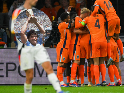Le trajo suerte: fue a entrenar con una camiseta de Diego Maradona y se convirtió en el verdugo de Alemania