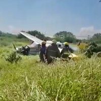 Se desploma avioneta en Apodaca