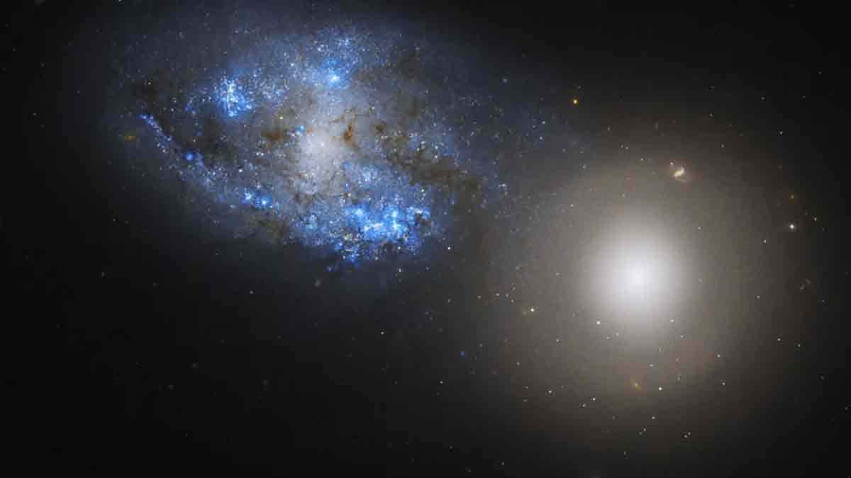 Imagen de galaxias en interacción