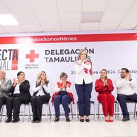 Pone en marcha María de Villarreal la Colecta Anual de la Cruz Roja Mexicana 2024 en Tamaulipas