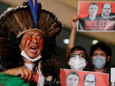 Las familias de los asesinados en la Amazonía agradecen a los indígenas ignorados por Brasil