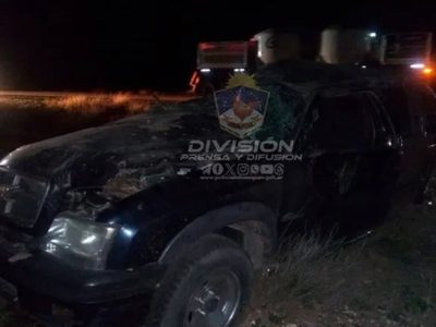 Regresaban de pescar en el lago Mari Menuco y volcaron en la ruta 151