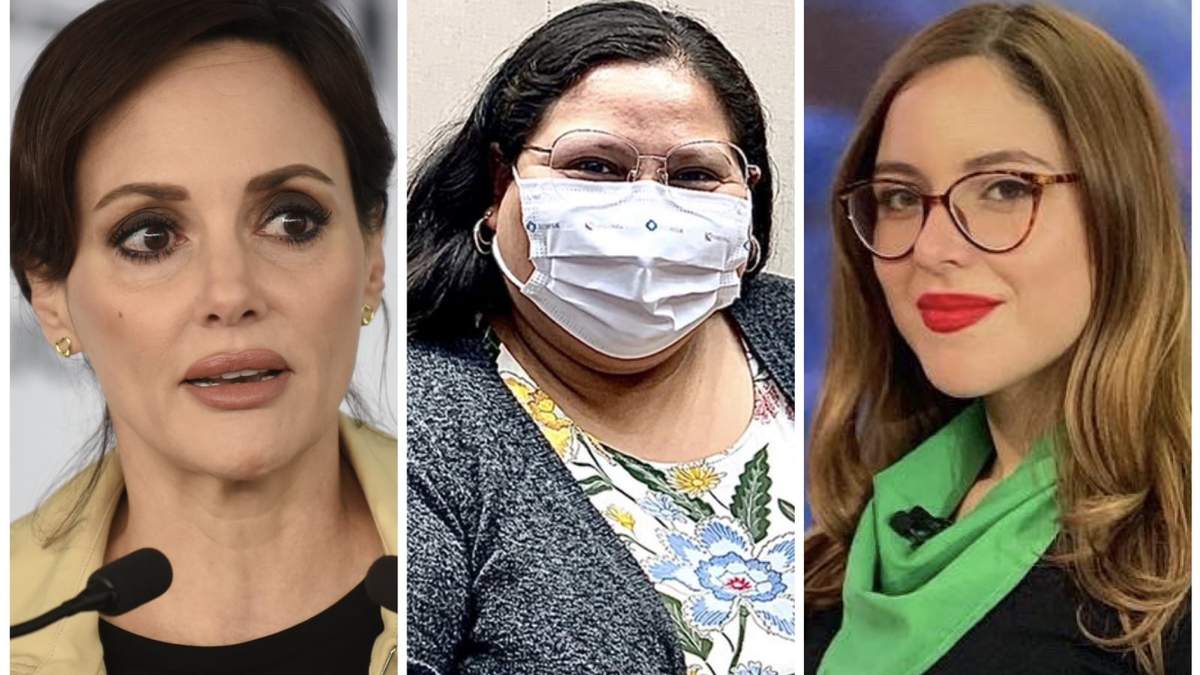Lilly Téllez, Citlalli Hernández y Estefanía Veloz