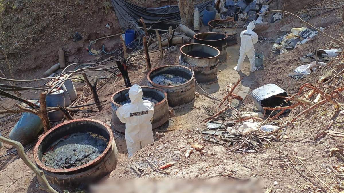 Narcolaboratorio desmantelado por la Marina