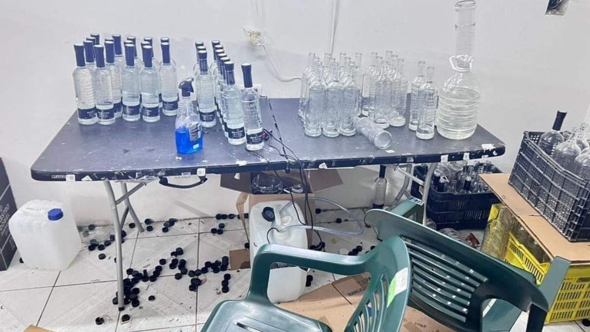 Envasado de alcohol adulterado