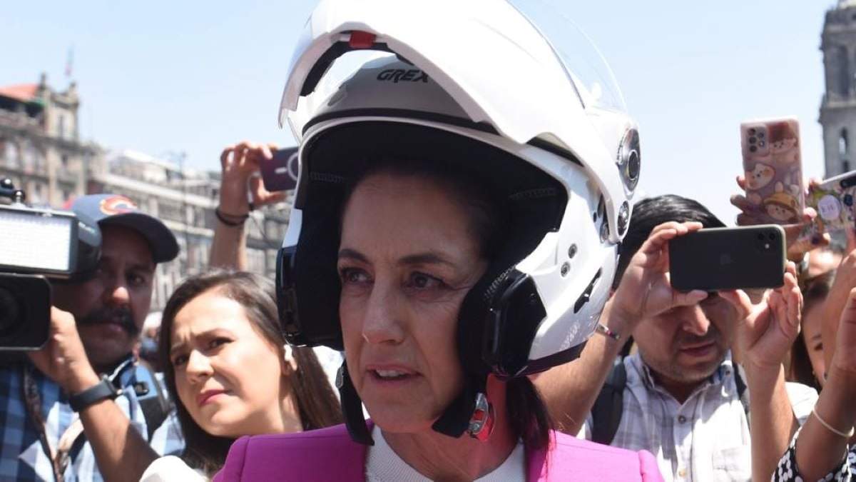 Claudia Sheinbaum, durante el simulacro de este miércoles
