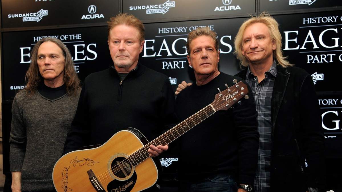 Timothy B. Schmit, Don Henley, Glenn Frey y Joe Walsh en 2013