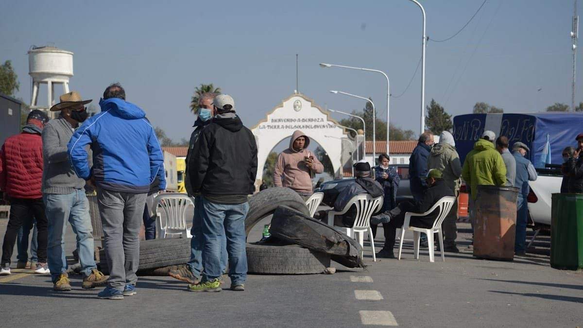 Corte en la ruta 7. Fuente: (Twitter)