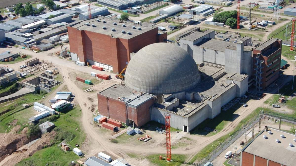 El complejo nuclear de Atucha. Fuente: (Twitter)