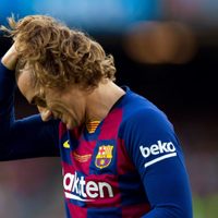 El tremendo enojo de Antoine Griezmann luego del empate de Barcelona ante Alavés
